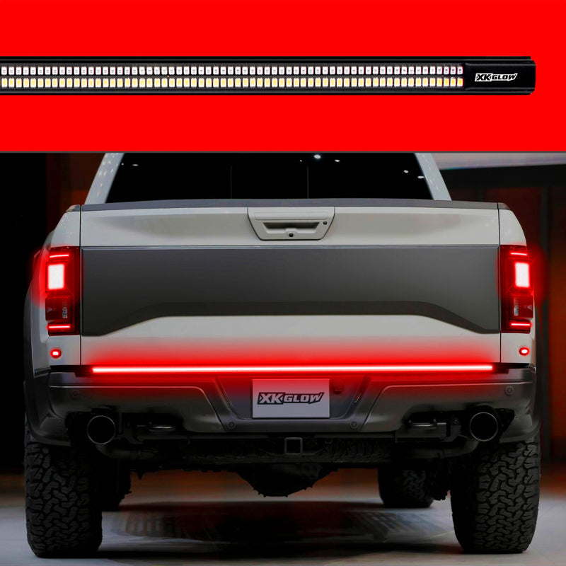 XK Glow Jeep & Truck Running Board Light w/ Turn Signal 2x48in White + Amber