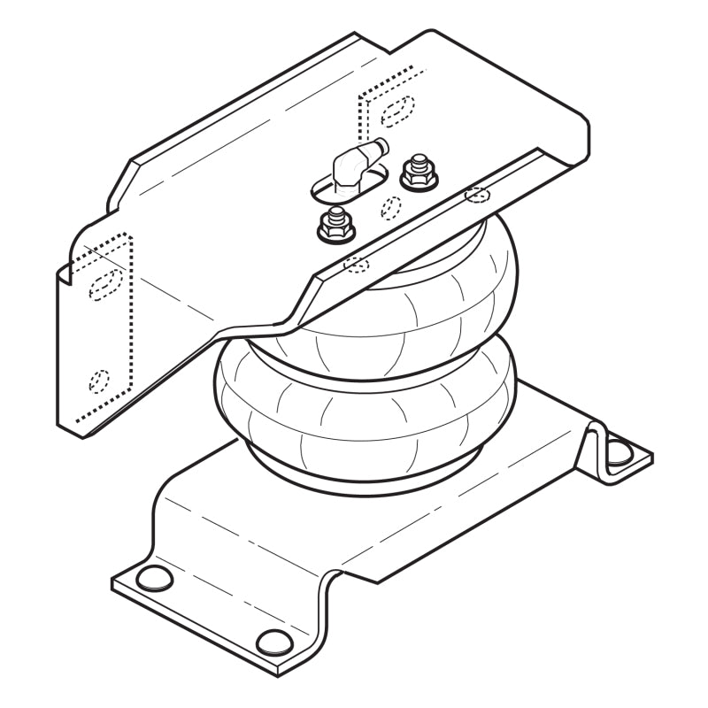 Firestone Ride-Rite Air Helper Spring Kit Rear Ford F550 / Ram 4500/5500 (W217602404)