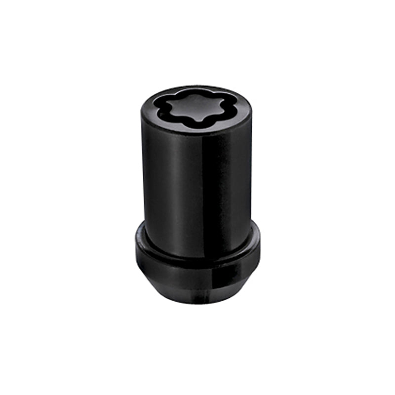 McGard Wheel Lock Nut Set - 4pk. (Tuner / Cone Seat) M12X1.5 / 13/16 Hex / 1.24in. Length - Black