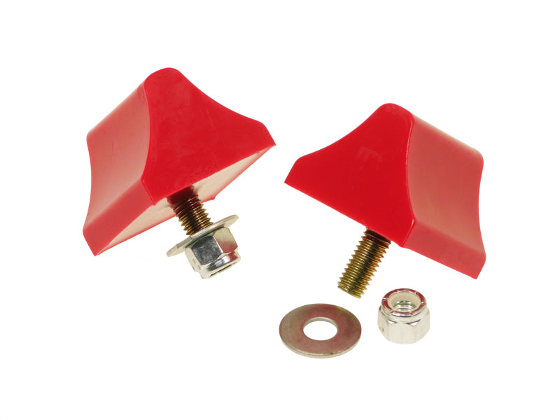 Prothane Universal Bump Stop 1-3/8 X 2 X 2-1/4 Wedge - Red