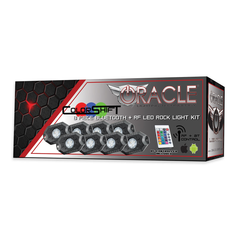 Oracle Bluetooth + RF Underbody Rock Light Kit - 8 PCS - ColorSHIFT