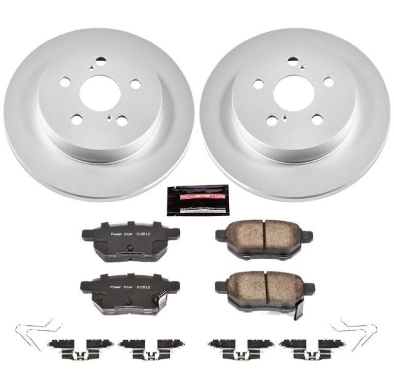 Power Stop 11-17 Lexus CT200h Rear Z17 Evolution Geomet Coated Brake Kit