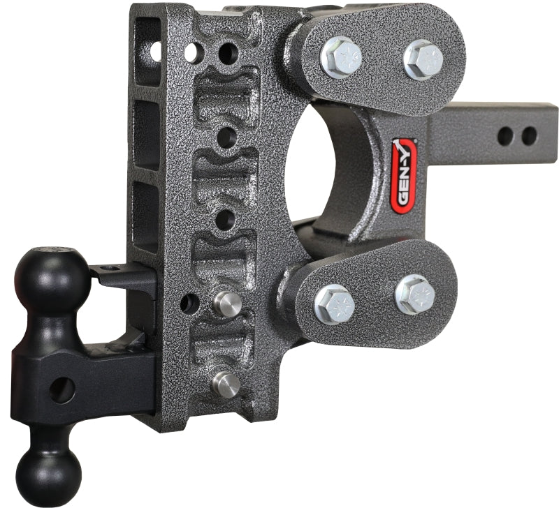 Gen-Y The Boss Torsion-Flex 2in Shank 7.5in Drop 16K Hitch w/GH-051 Dual-Ball/GH-032 Pintle Lock