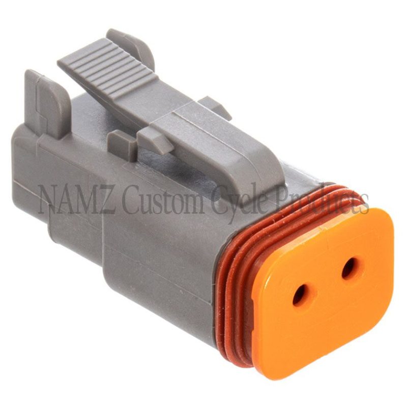 NAMZ Deutsch DT Series 2-Wire Plug & Wedgelock - Grey (Repl HD 72132-94GY)
