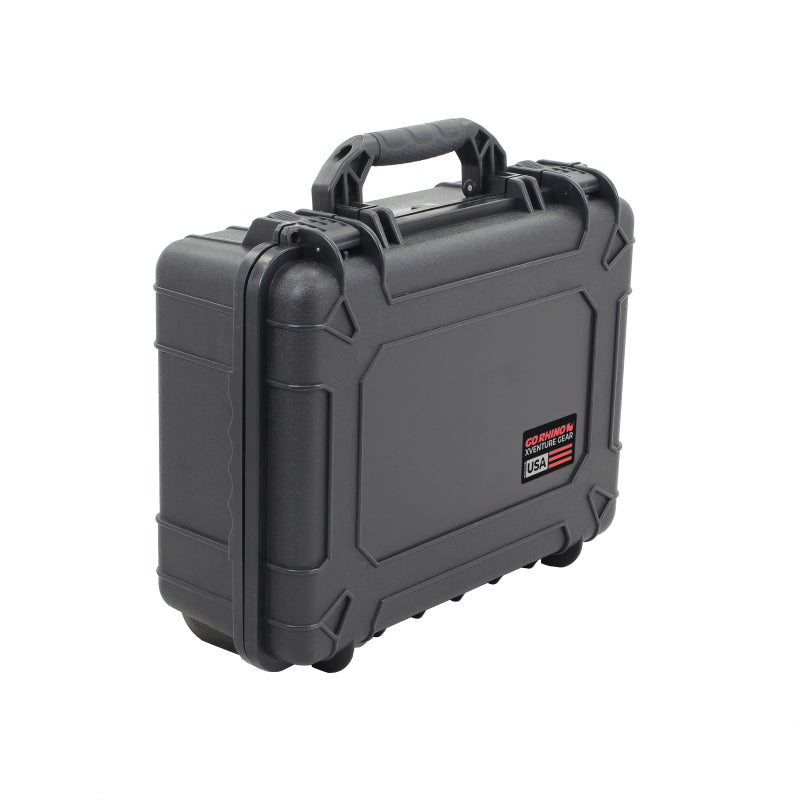 Go Rhino XVenture Gear Hard Case - Large 20in. / Lockable / IP67 / Automatic Air Valve - Tex. Black