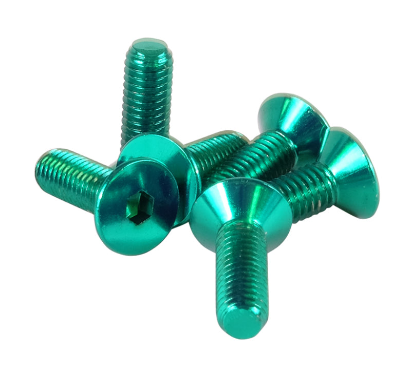 NRG Steering Wheel Screw Upgrade Kit (Conical) - Green