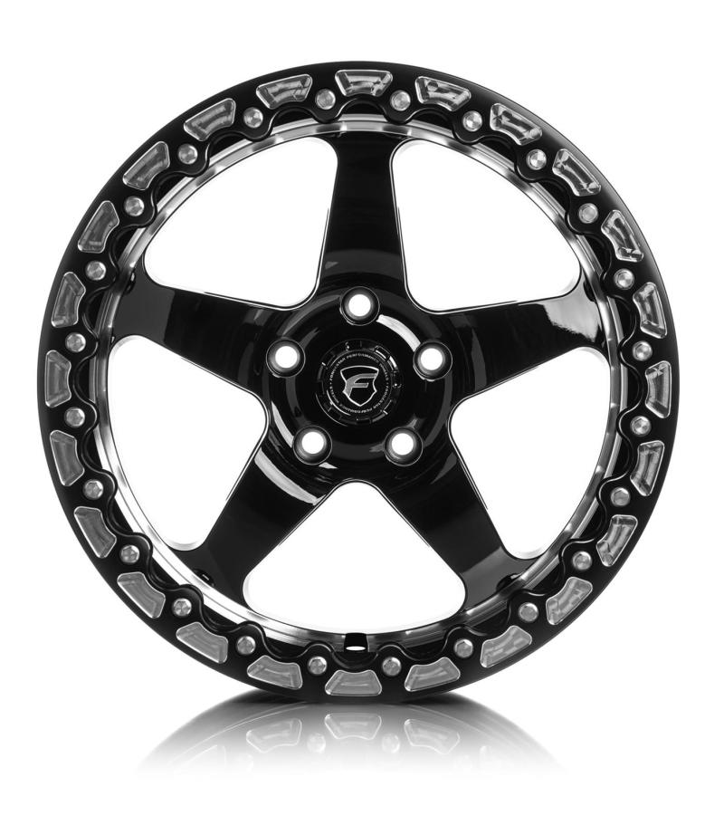 Forgestar D5 Beadlock 17x10 / 5x115 BP / ET00 / 5.5in BS Gloss Black Wheel