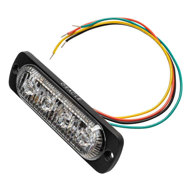 Oracle 4 LED Dual Color Slim Strobe - Amber/White